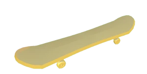 Gold Skateboard