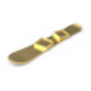 Gold Snowboard