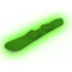 Green Neon Snowboard