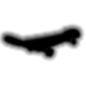 Neon Black Skateboard