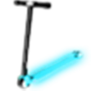 Neon Blue Scooter