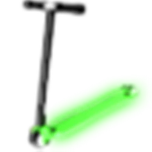 Neon Green Scooter