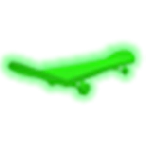 Neon Green Skateboard