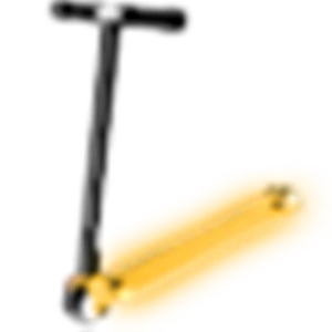 Neon Orange Scooter
