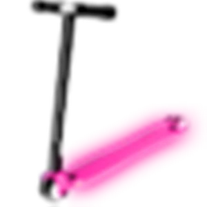 Neon Pink Scooter