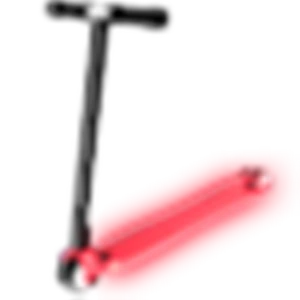 Neon Red Scooter