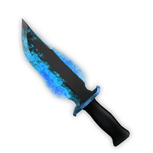Blue Flaming Knife