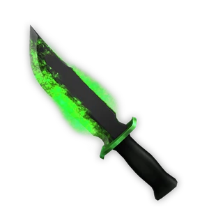 Green Flaming Knife