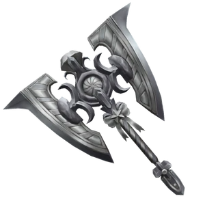 Silver Swirly Axe