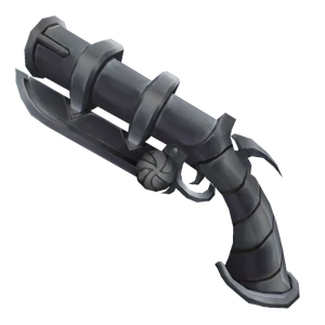 Silver Swirly Gun